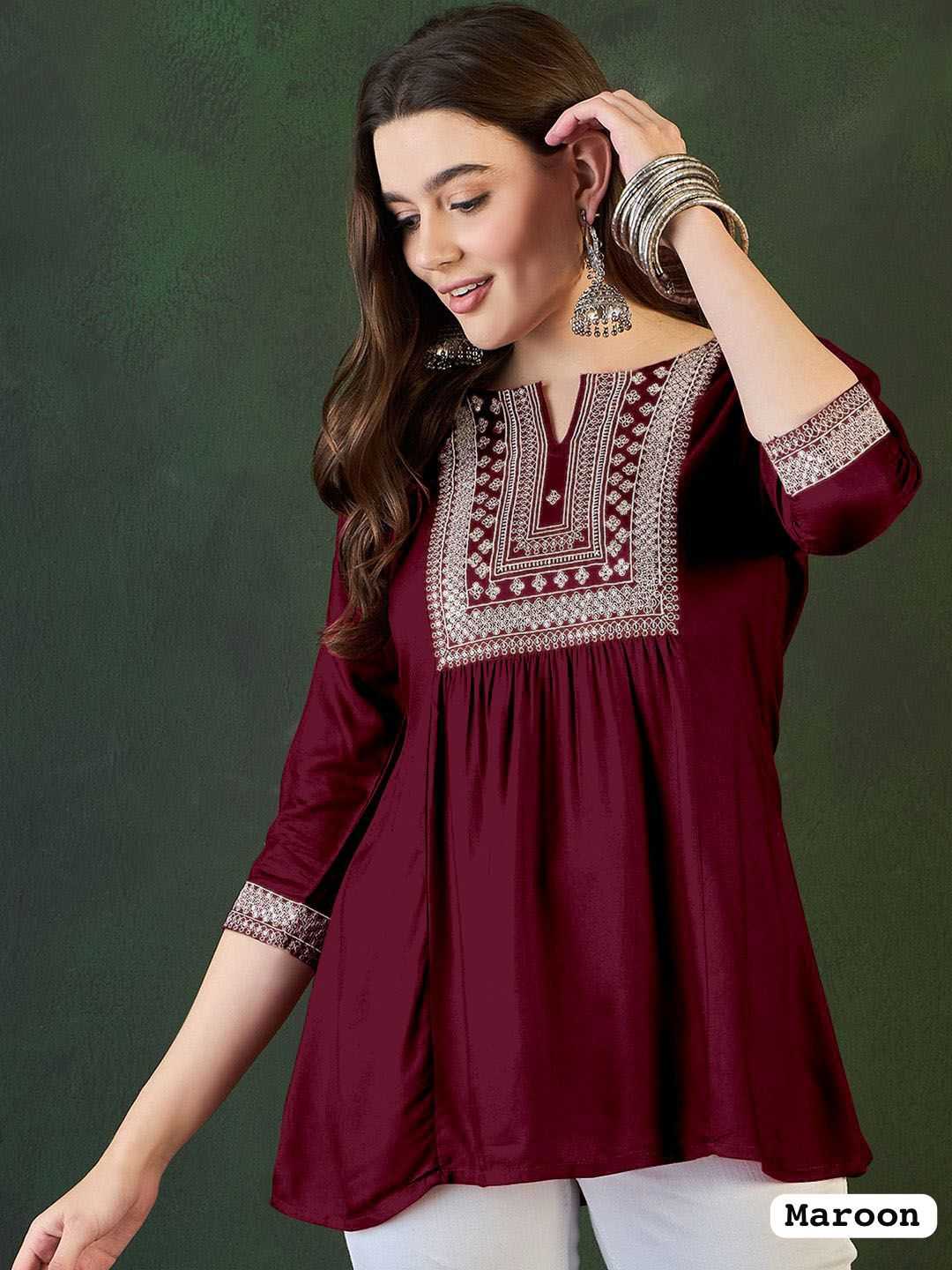 Ynf Heavy Rayon RIN190 Adaa Setwise Collections Wholesale Kurtis Catalogs Manufacturer