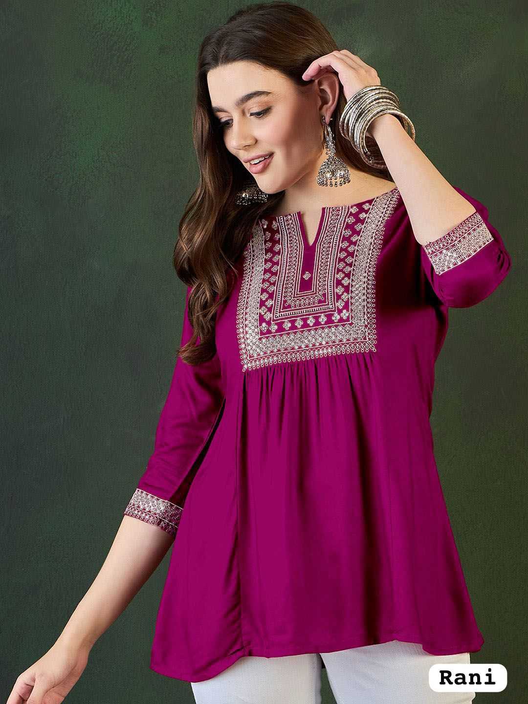 Ynf Heavy Rayon RIN190 Adaa Setwise Collections Wholesale Kurtis Catalogs Manufacturer