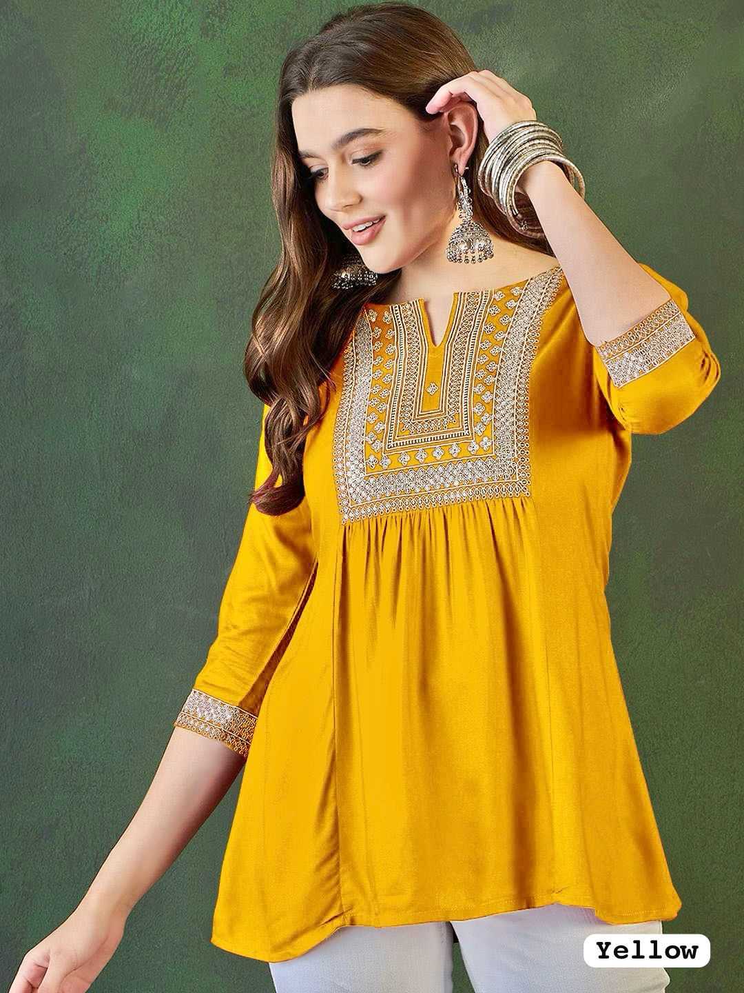 Ynf Heavy Rayon RIN190 Adaa Setwise Collections Wholesale Kurtis Catalogs Manufacturer