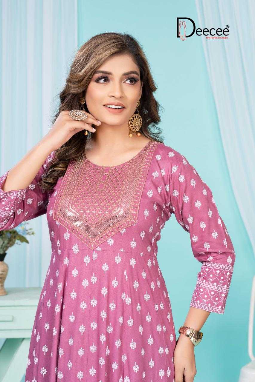 Ynf Heavy Rayon RIN190 DEECEE-HOLIKA Setwise Collections Wholesale Gowns Catalogs Manufacturer
