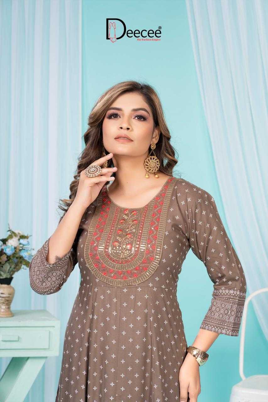 Ynf Heavy Rayon RIN190 DEECEE-HOLIKA Setwise Collections Wholesale Gowns Catalogs Manufacturer