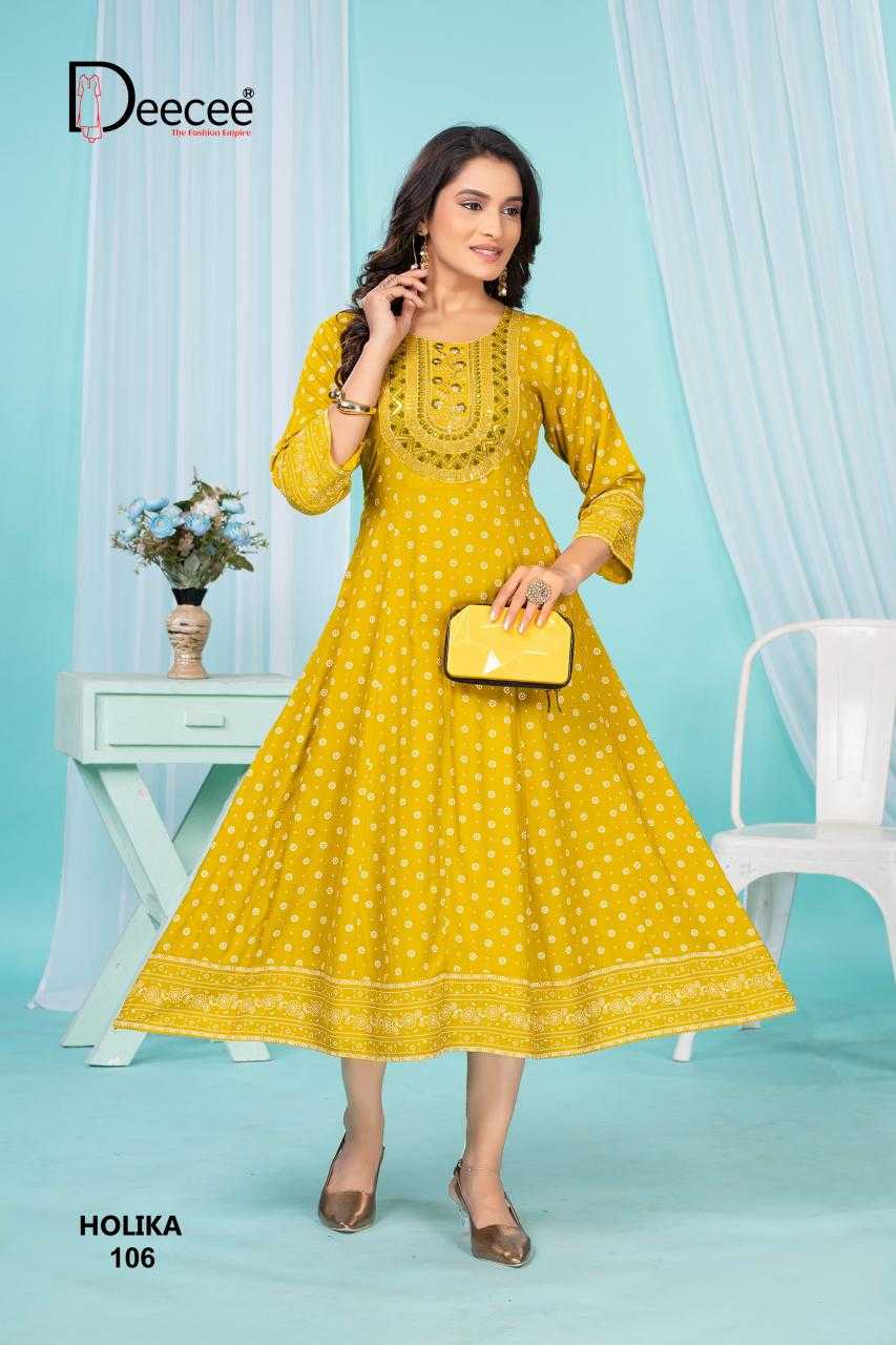 Ynf Heavy Rayon RIN190 DEECEE-HOLIKA Setwise Collections Wholesale Gowns Catalogs Manufacturer