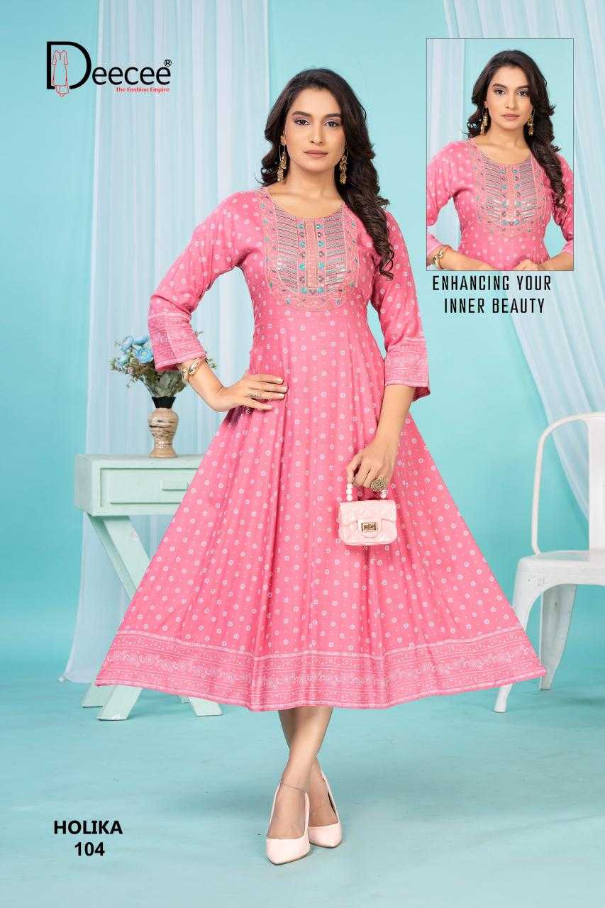 Ynf Heavy Rayon RIN190 DEECEE-HOLIKA Setwise Collections Wholesale Gowns Catalogs Manufacturer