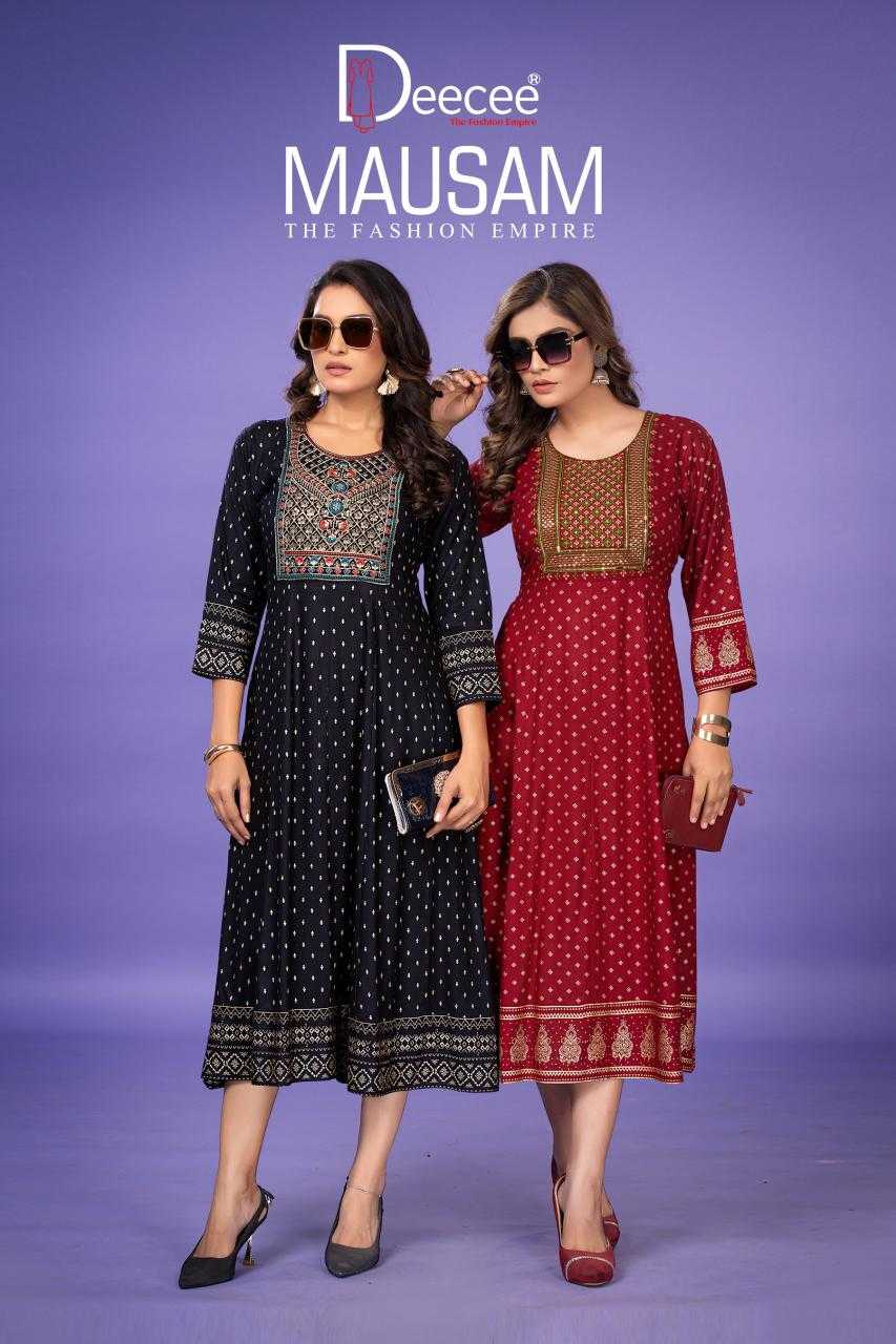 Ynf Heavy Rayon RIN190 DEECEE-MAUSAM Setwise Collections Wholesale Gowns Catalogs Manufacturer