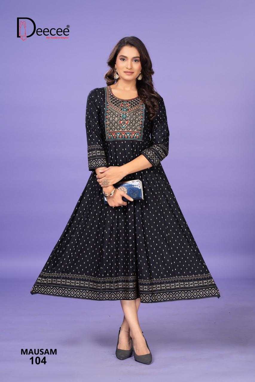 Ynf Heavy Rayon RIN190 DEECEE-MAUSAM Setwise Collections Wholesale Gowns Catalogs Manufacturer