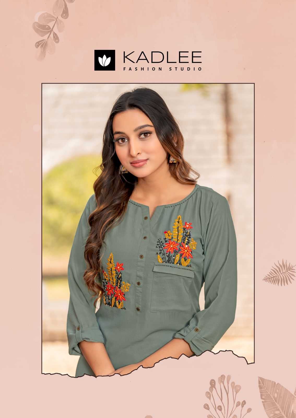 Ynf Heavy Rayon RIN190 KADLEE-SUMER Setwise Collections Wholesale Kurtis Catalogs Manufacturer