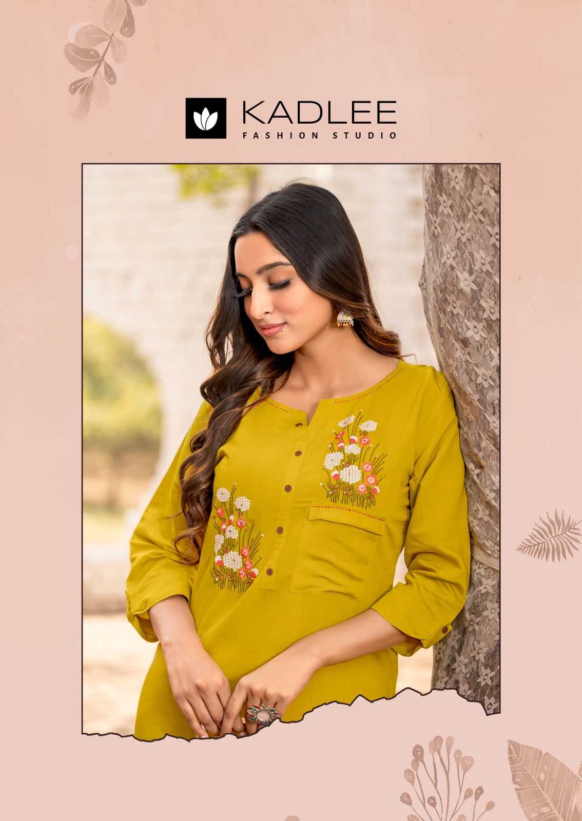 Ynf Heavy Rayon RIN190 KADLEE-SUMER Setwise Collections Wholesale Kurtis Catalogs Manufacturer