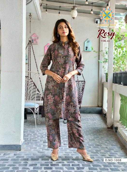 Ynf Heavy Rayon RIN190 PASSION TREE-ROSY VOL-1 Setwise Collections Wholesale Kurtis Catalogs Manufacturer