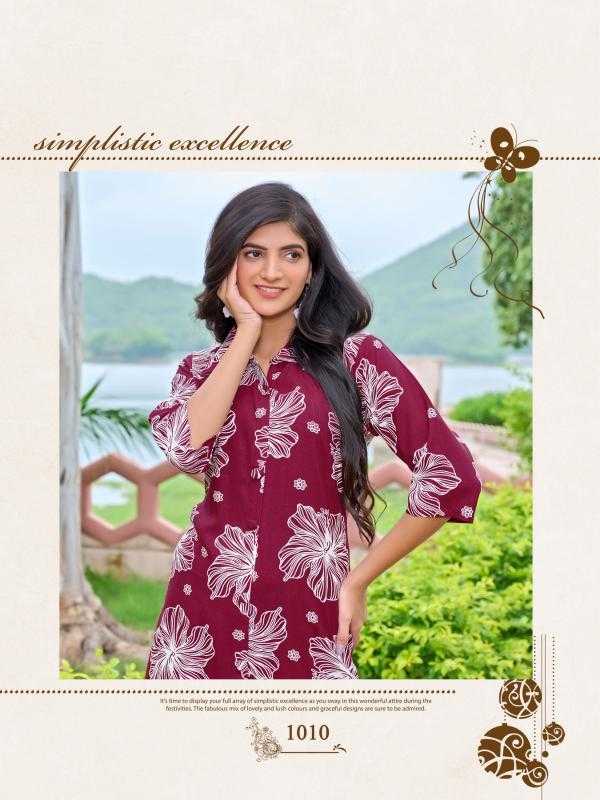 Ynf Heavy Rayon RIN190 SHIVU-2 Setwise Collections Wholesale Kurtis Catalogs Manufacturer