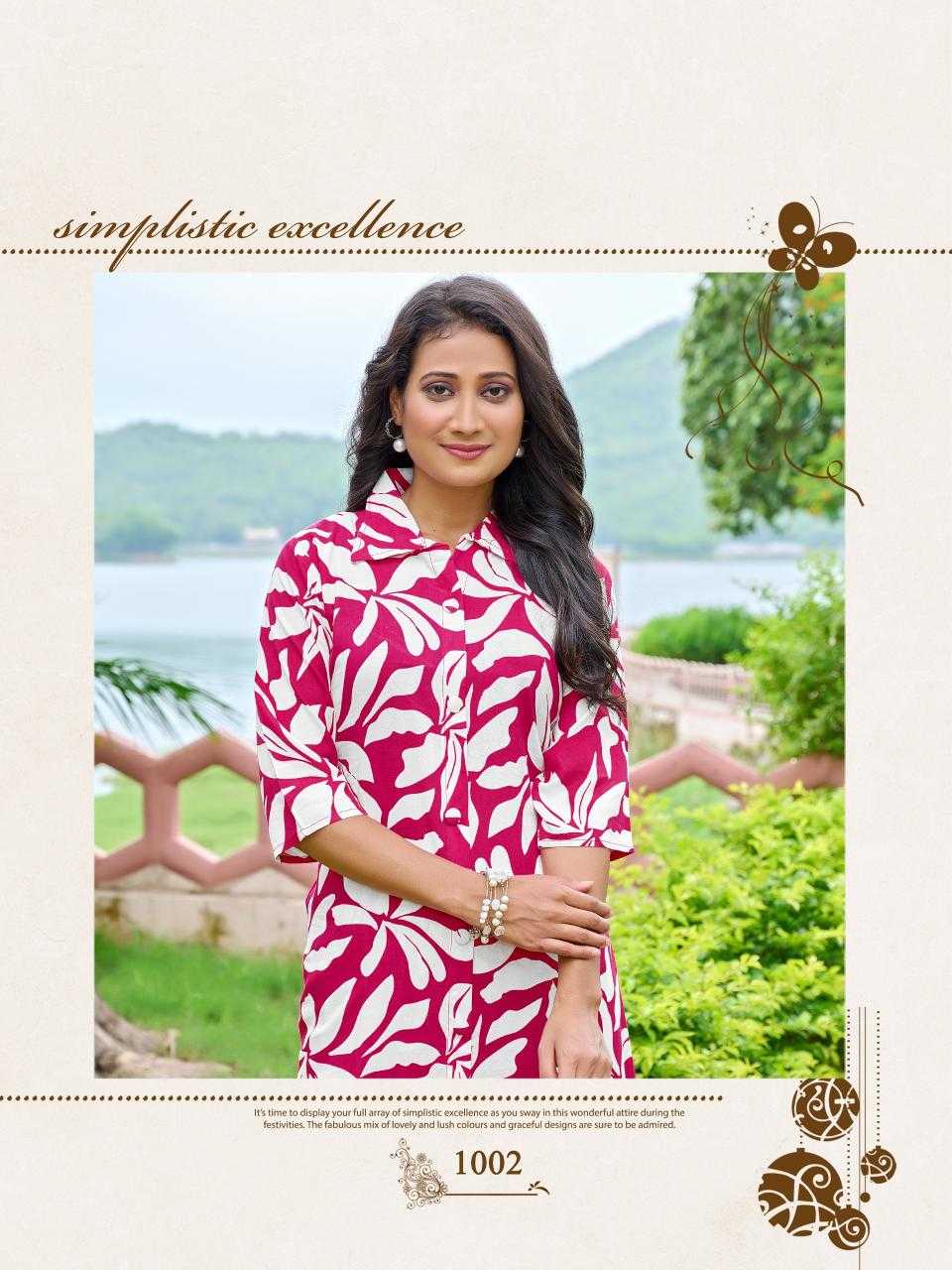 Ynf Heavy Rayon RIN190 SHIVU-2 Setwise Collections Wholesale Kurtis Catalogs Manufacturer