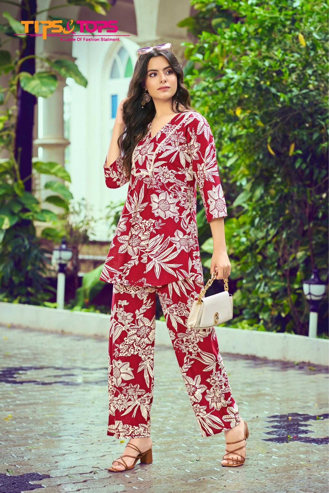 Ynf Heavy Rayon RIN190 TIPS & TOPS-VIONA Vol 03 Setwise Collections Wholesale Kurtis Catalogs Manufacturer