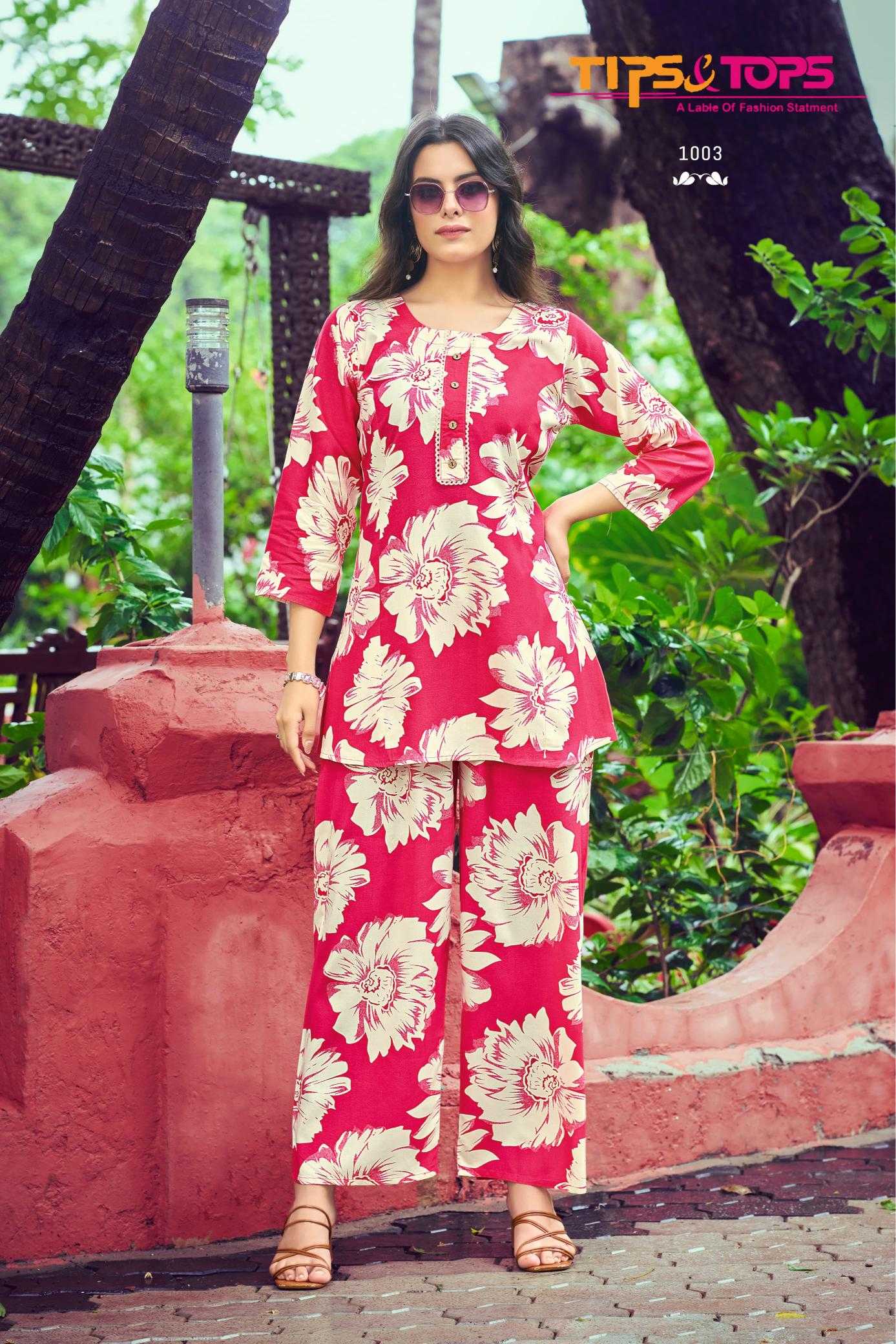 Ynf Heavy Rayon RIN190 TIPS & TOPS-VIONA Vol 03 Setwise Collections Wholesale Kurtis Catalogs Manufacturer