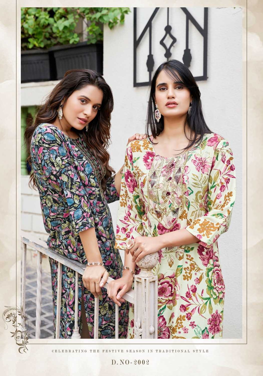 Ynf Heavy Rayon RIN190 VANISKA-Charming Vol.2 Setwise Collections Wholesale Kurtis Catalogs Manufacturer