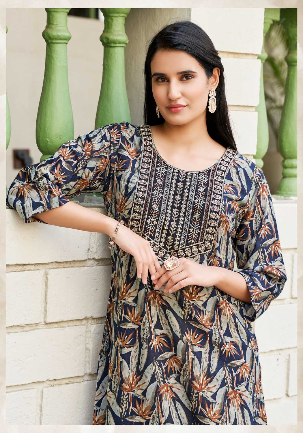 Ynf Heavy Rayon RIN190 VANISKA-Charming Vol.2 Setwise Collections Wholesale Kurtis Catalogs Manufacturer