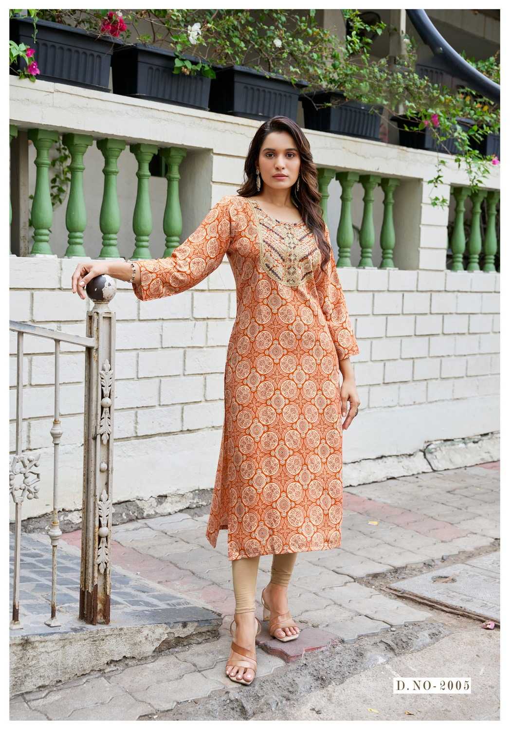 Ynf Heavy Rayon RIN190 VANISKA-Charming Vol.2 Setwise Collections Wholesale Kurtis Catalogs Manufacturer