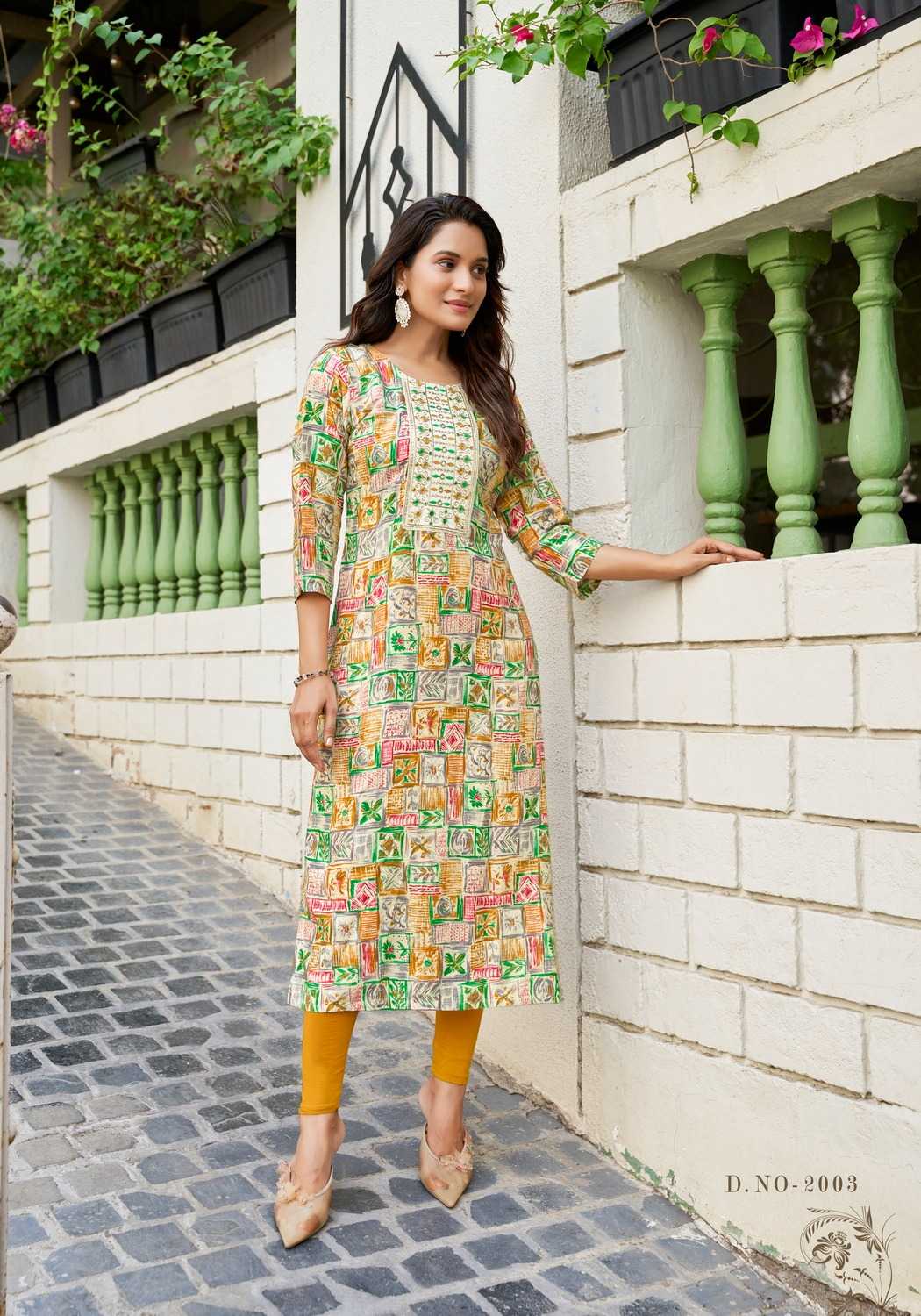 Ynf Heavy Rayon RIN190 VANISKA-Charming Vol.2 Setwise Collections Wholesale Kurtis Catalogs Manufacturer