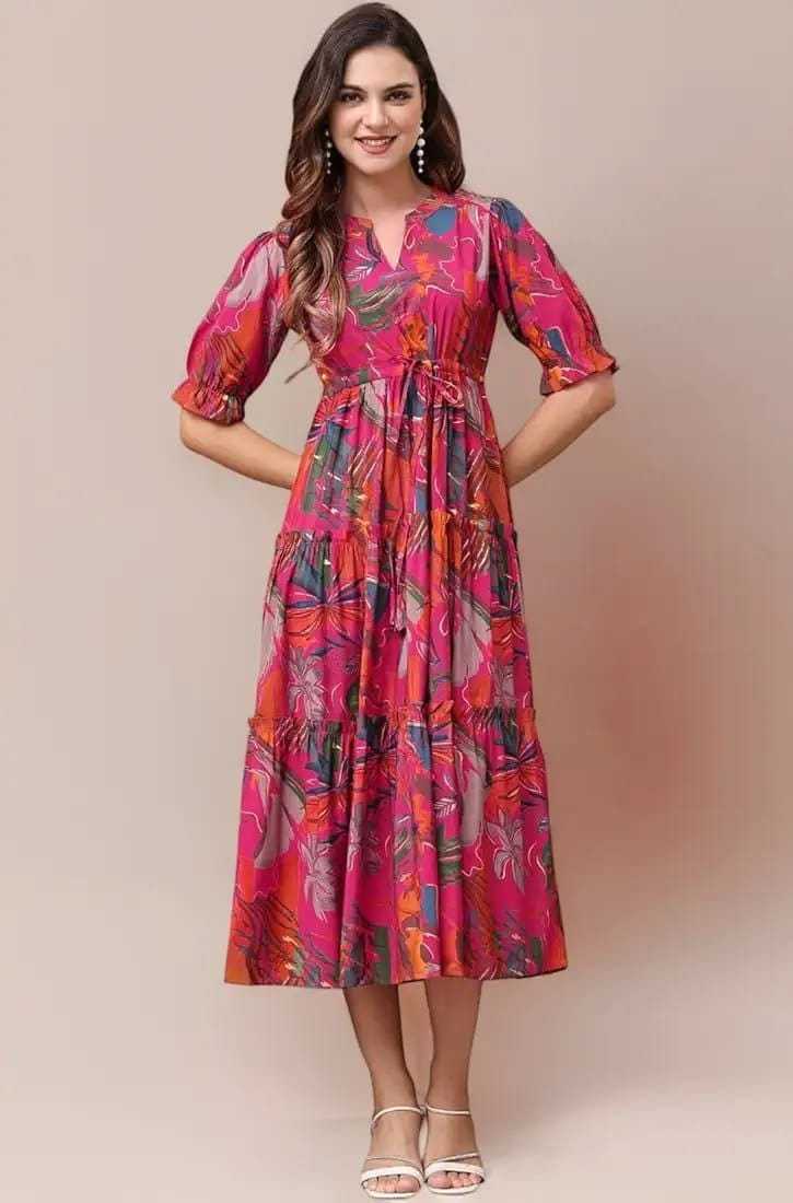 Ynf Heavy Rayon RIN222 BS-94 Gowns Wholesale Printed Gowns Party Gowns Designer Gowns Manufacturer