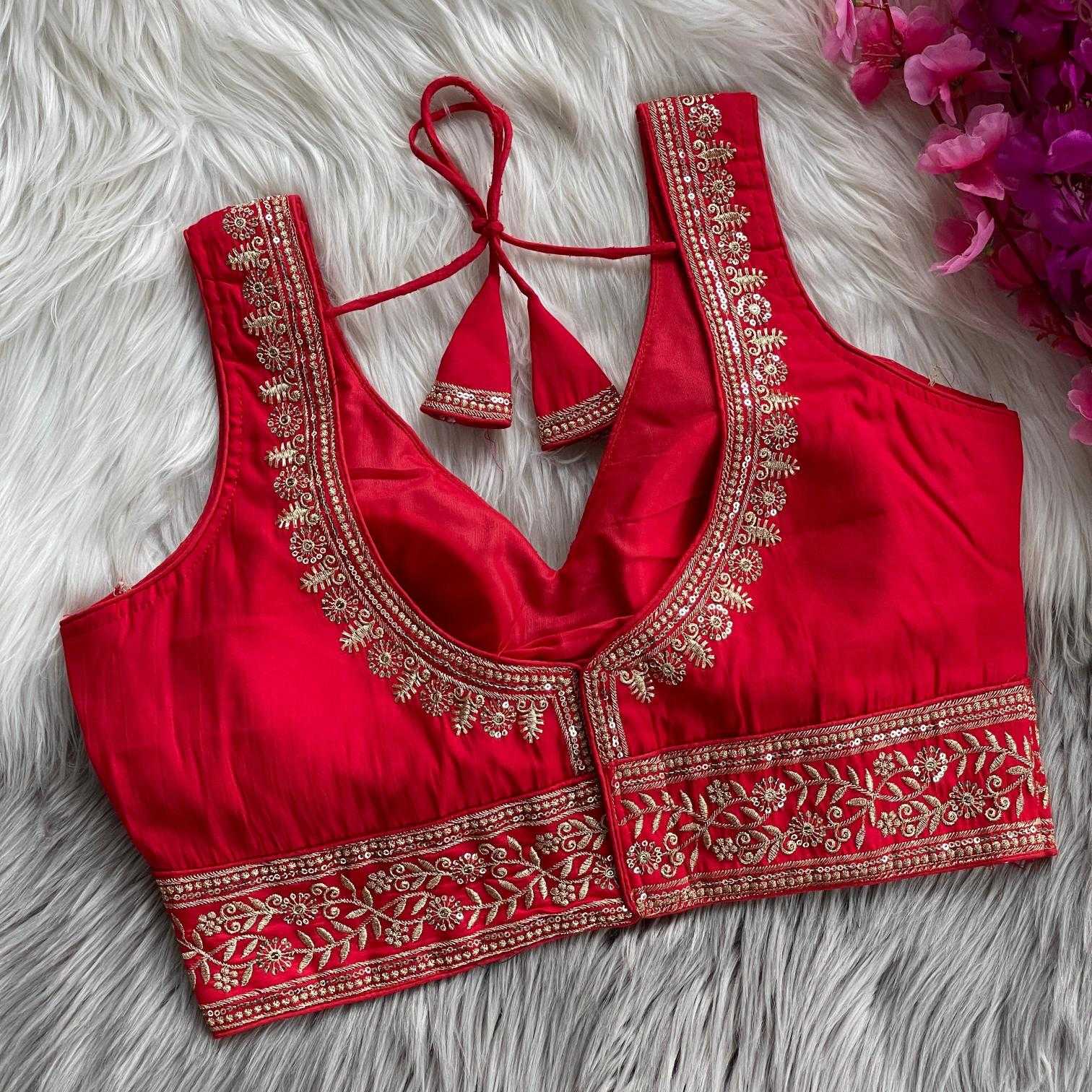 Ynf Heavy Roman Silk KESH437 LECSI Readymade Blouses Wholesale Designer Blouse Party Wear Blouse Silk Blouse Manufacturer