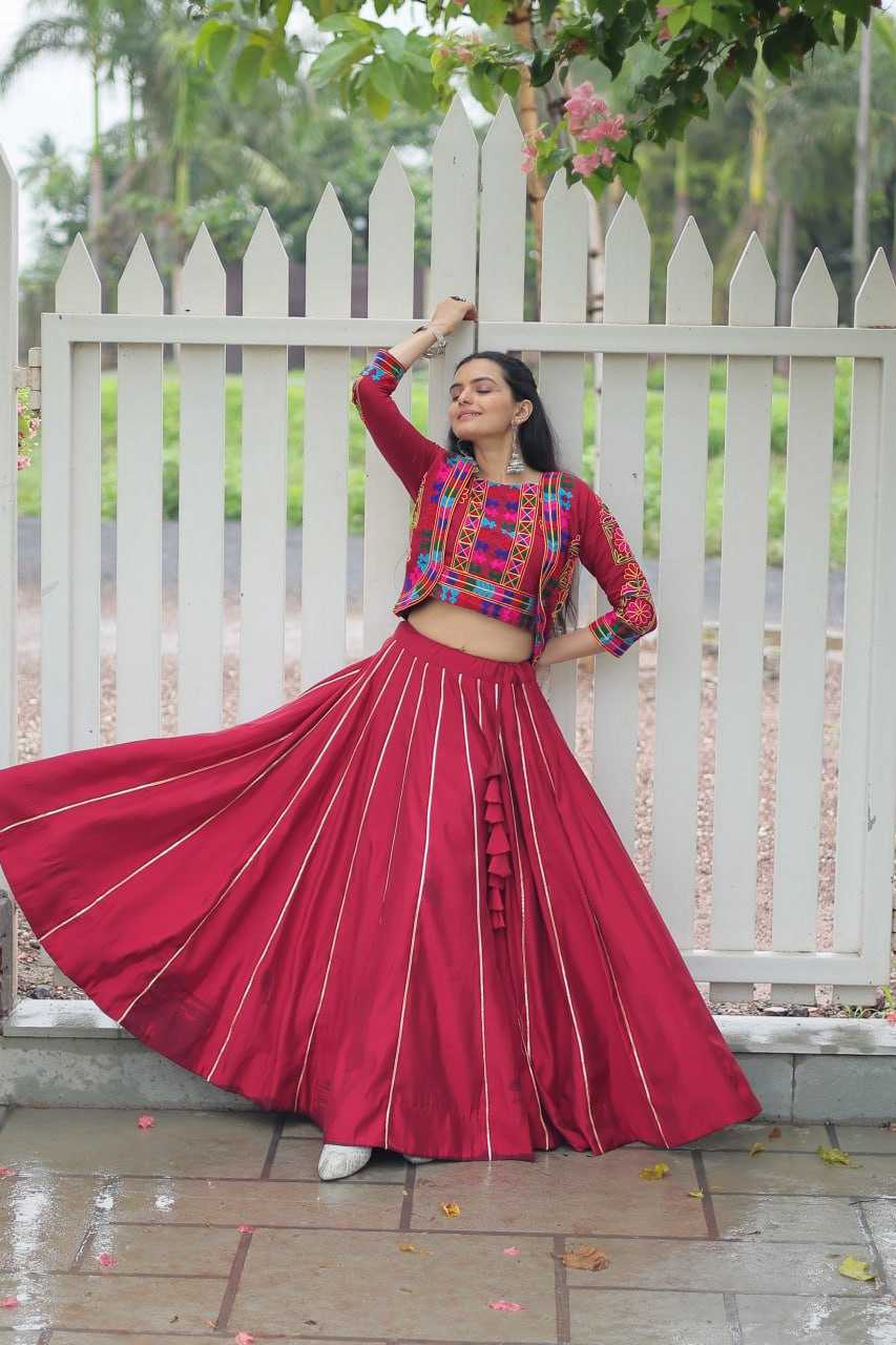 Ynf Heavy Roman Silk KESH491 7132 Lehengas Wedding Collections Festive Collections Wholesale Designer Lehenga Choli Gota Patti Lehenga Crop Top lehenga Manufacturer