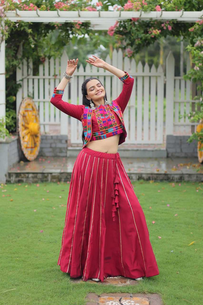 Ynf Heavy Roman Silk KESH491 7132 Lehengas Wedding Collections Festive Collections Wholesale Designer Lehenga Choli Gota Patti Lehenga Crop Top lehenga Manufacturer