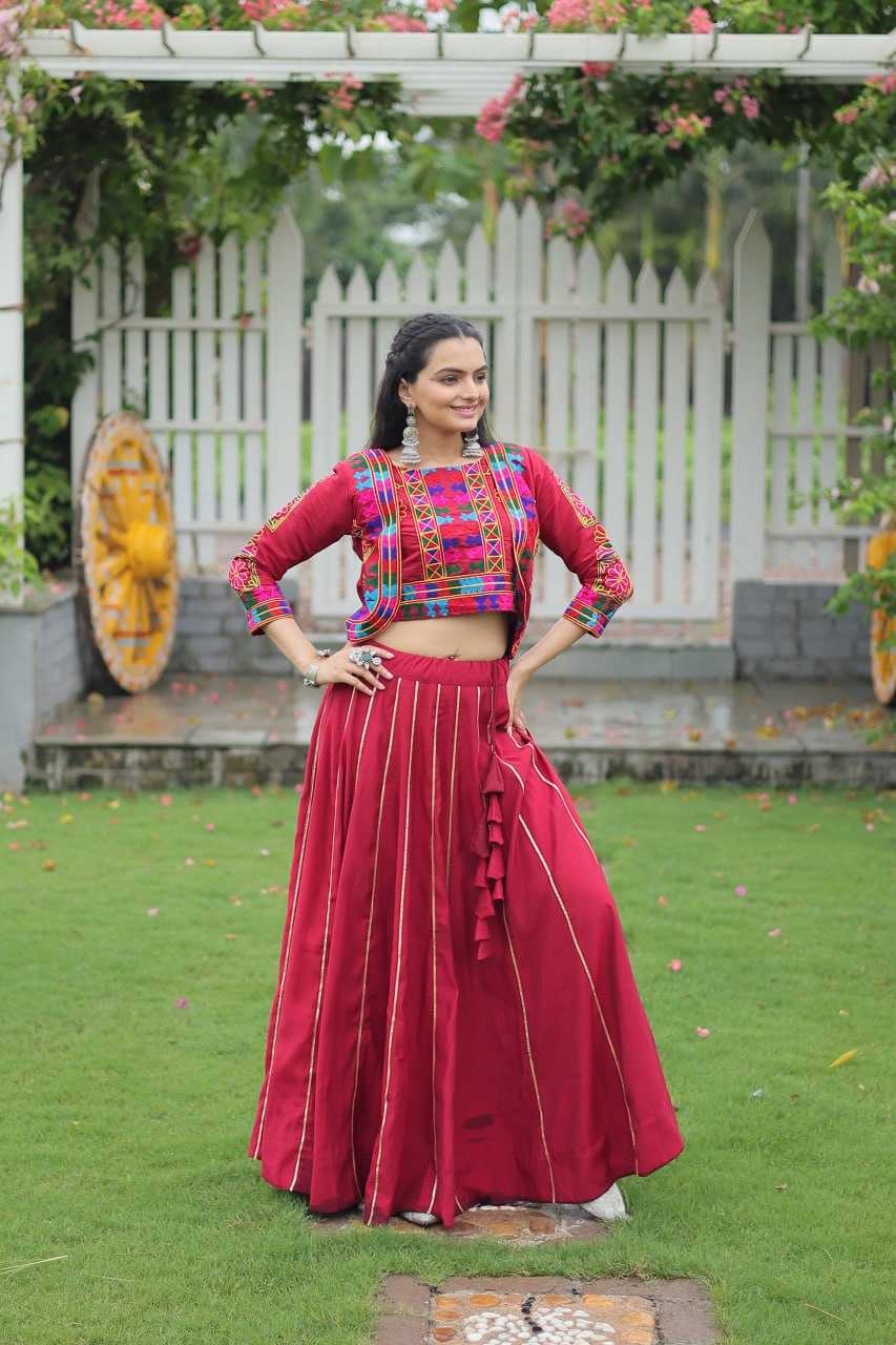 Ynf Heavy Roman Silk KESH491 7132 Lehengas Wedding Collections Festive Collections Wholesale Designer Lehenga Choli Gota Patti Lehenga Crop Top lehenga Manufacturer