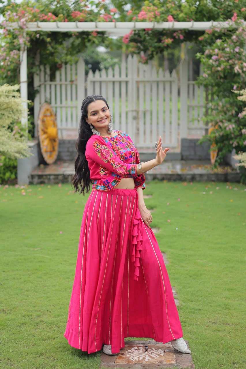 Ynf Heavy Roman Silk KESH491 7132 Lehengas Wedding Collections Festive Collections Wholesale Designer Lehenga Choli Gota Patti Lehenga Crop Top lehenga Manufacturer
