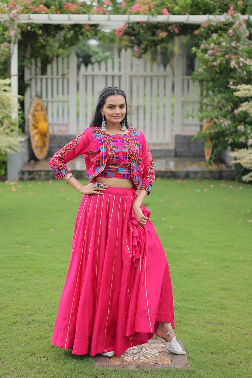 Ynf Heavy Roman Silk KESH491 7132 Lehengas Wedding Collections Festive Collections Wholesale Designer Lehenga Choli Gota Patti Lehenga Crop Top lehenga Manufacturer