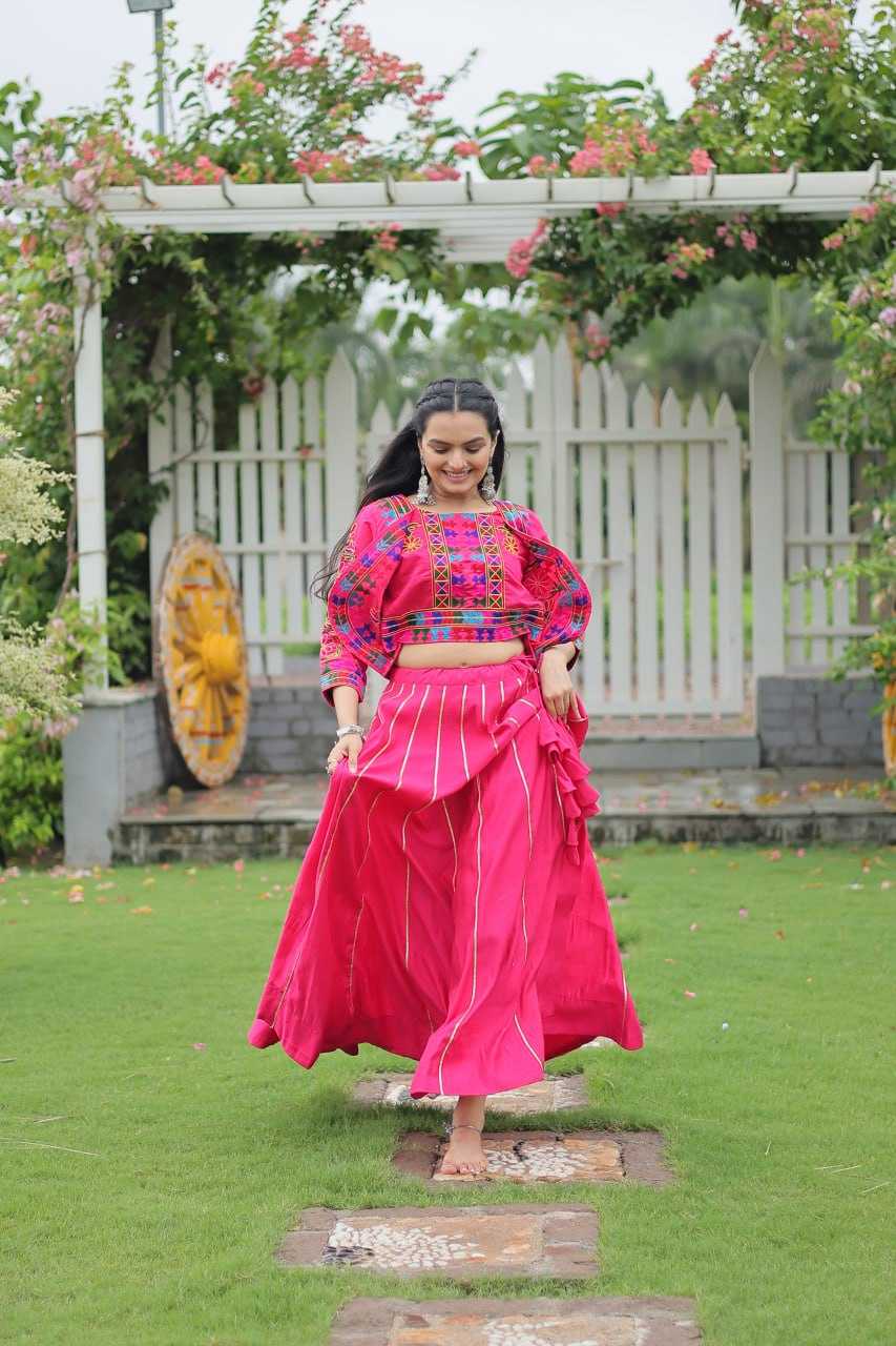 Ynf Heavy Roman Silk KESH491 7132 Lehengas Wedding Collections Festive Collections Wholesale Designer Lehenga Choli Gota Patti Lehenga Crop Top lehenga Manufacturer