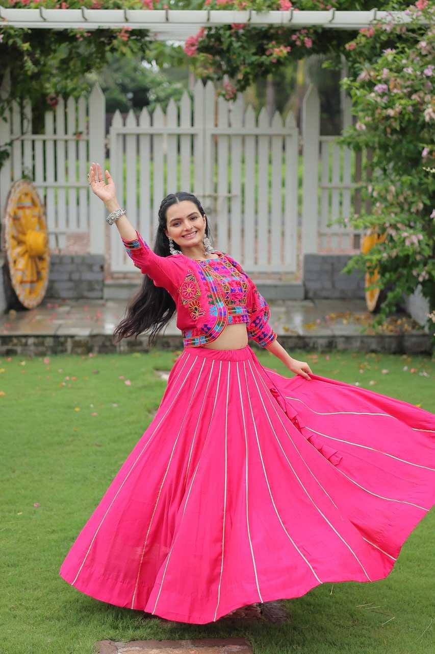 Ynf Heavy Roman Silk KESH491 7132 Lehengas Wedding Collections Festive Collections Wholesale Designer Lehenga Choli Gota Patti Lehenga Crop Top lehenga Manufacturer