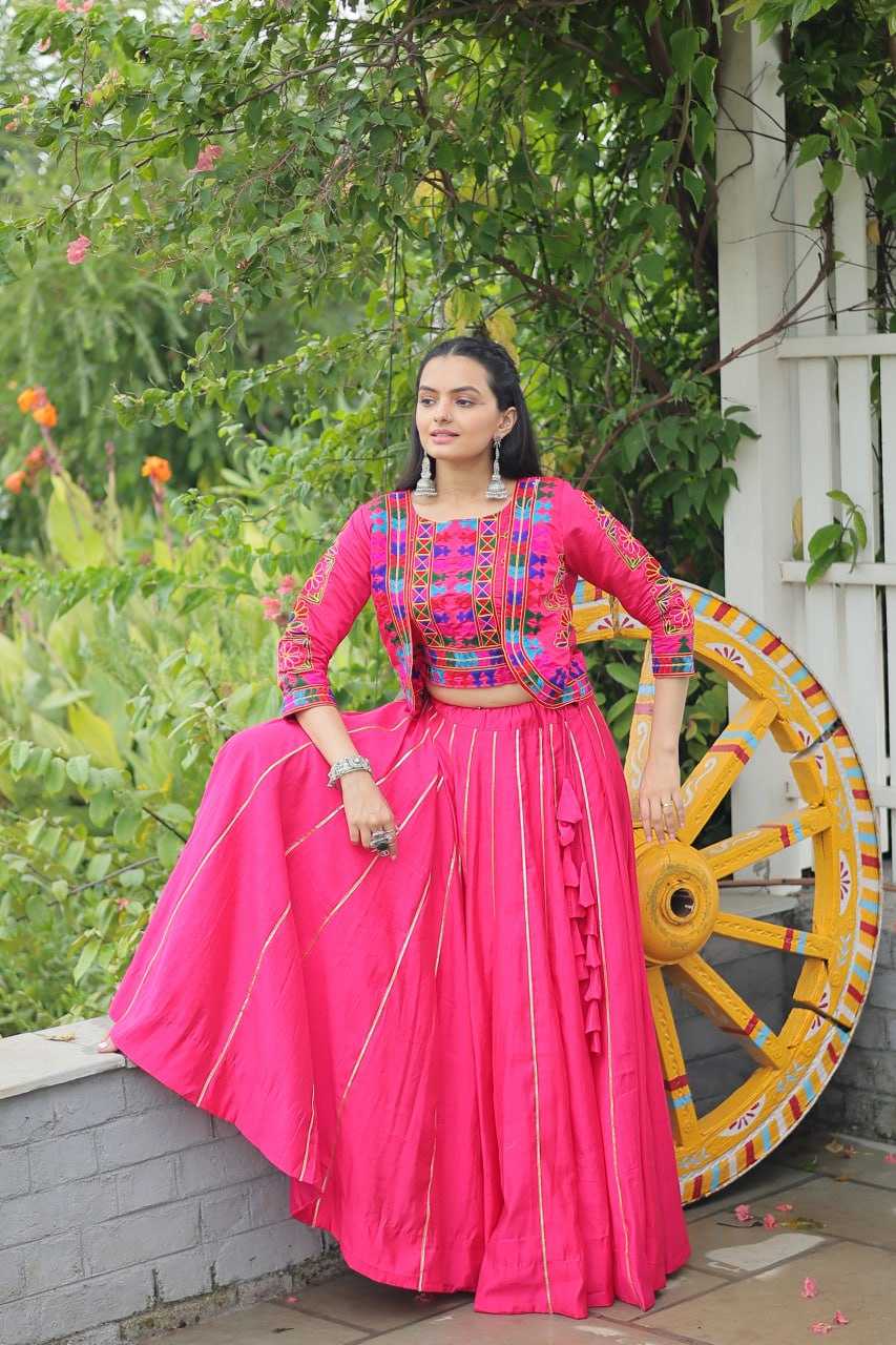 Ynf Heavy Roman Silk KESH491 7132 Lehengas Wedding Collections Festive Collections Wholesale Designer Lehenga Choli Gota Patti Lehenga Crop Top lehenga Manufacturer