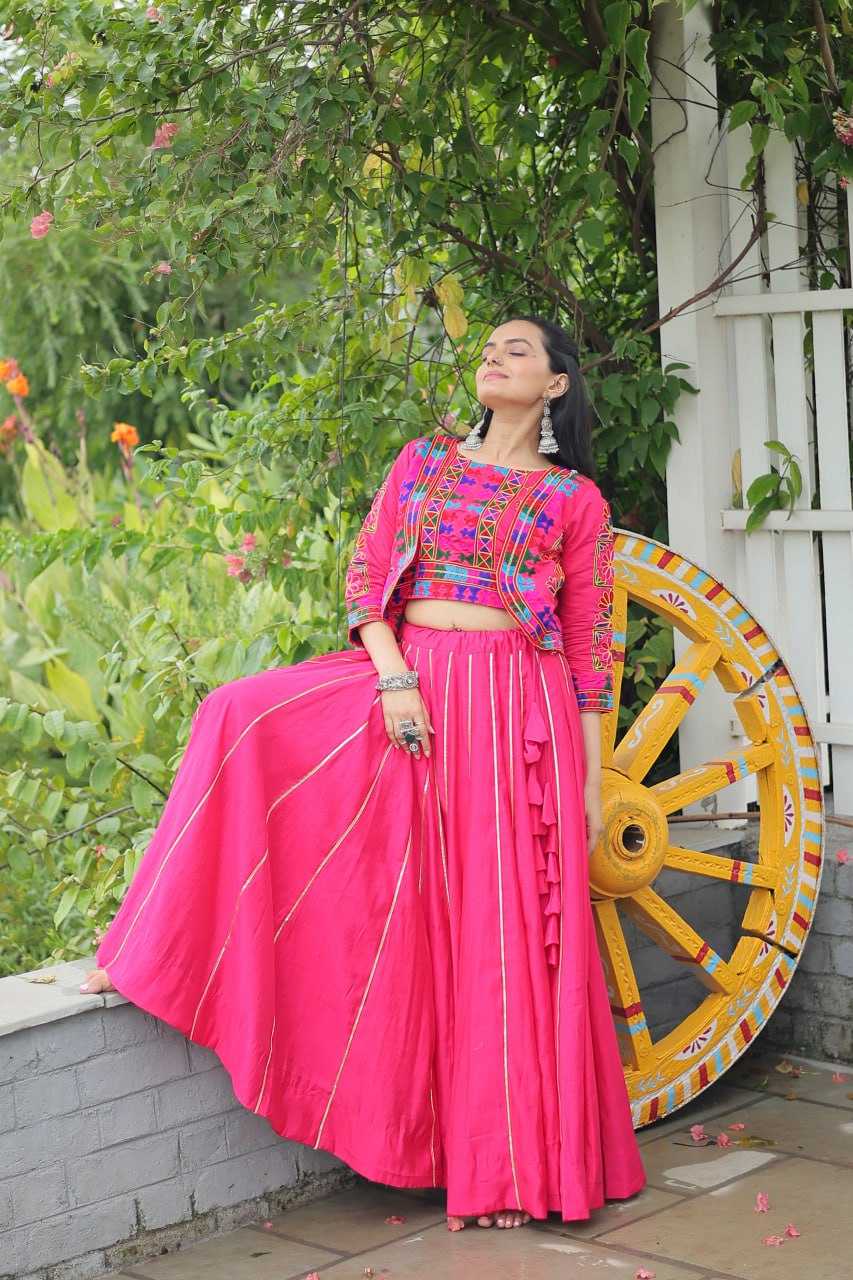 Ynf Heavy Roman Silk KESH491 7132 Lehengas Wedding Collections Festive Collections Wholesale Designer Lehenga Choli Gota Patti Lehenga Crop Top lehenga Manufacturer
