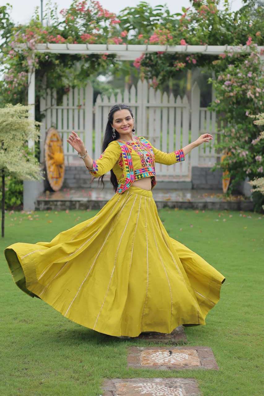 Ynf Heavy Roman Silk KESH491 7132 Lehengas Wedding Collections Festive Collections Wholesale Designer Lehenga Choli Gota Patti Lehenga Crop Top lehenga Manufacturer