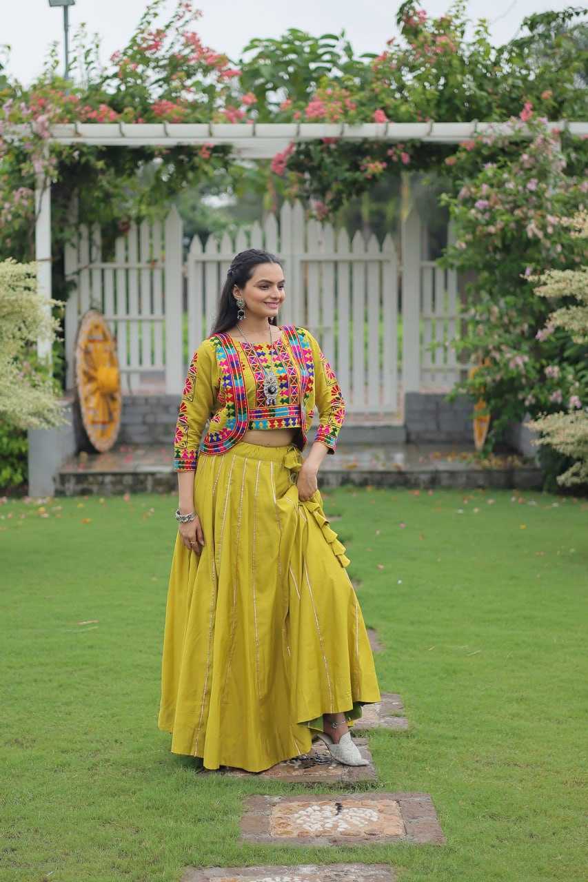 Ynf Heavy Roman Silk KESH491 7132 Lehengas Wedding Collections Festive Collections Wholesale Designer Lehenga Choli Gota Patti Lehenga Crop Top lehenga Manufacturer