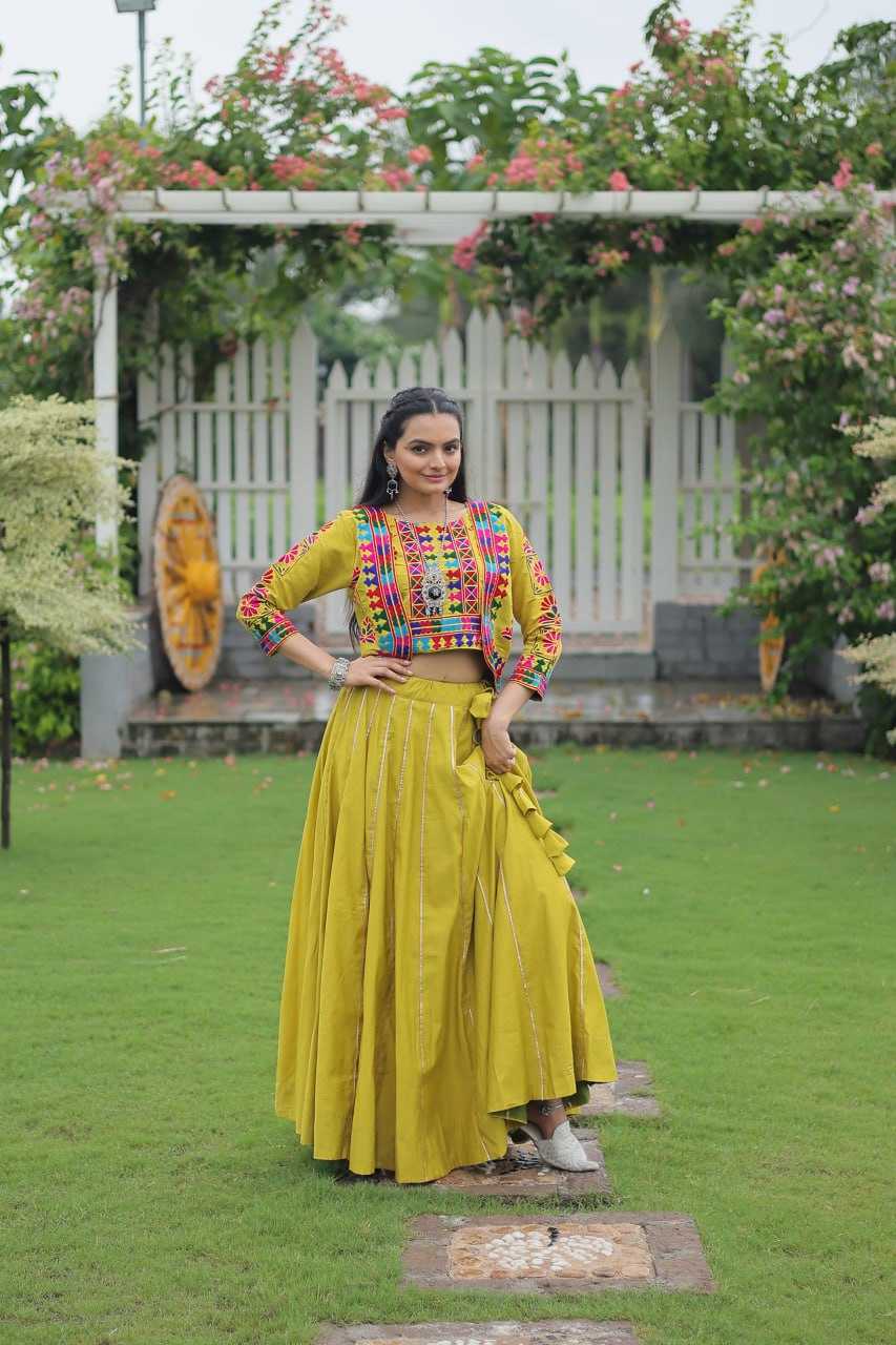 Ynf Heavy Roman Silk KESH491 7132 Lehengas Wedding Collections Festive Collections Wholesale Designer Lehenga Choli Gota Patti Lehenga Crop Top lehenga Manufacturer