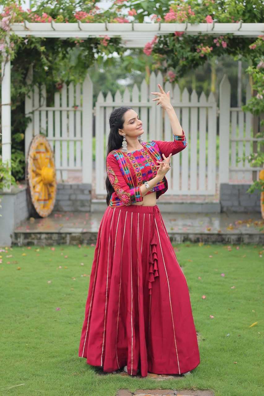 Ynf Heavy Roman Silk KESH491 7132 Lehengas Wedding Collections Festive Collections Wholesale Designer Lehenga Choli Gota Patti Lehenga Crop Top lehenga Manufacturer