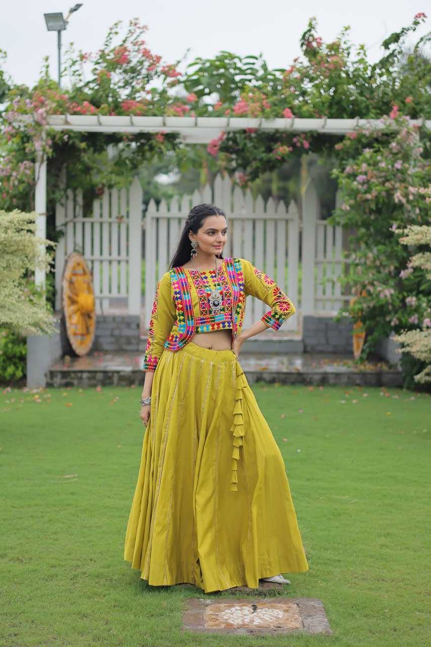 Ynf Heavy Roman Silk KESH491 7132 Lehengas Wedding Collections Festive Collections Wholesale Designer Lehenga Choli Gota Patti Lehenga Crop Top lehenga Manufacturer