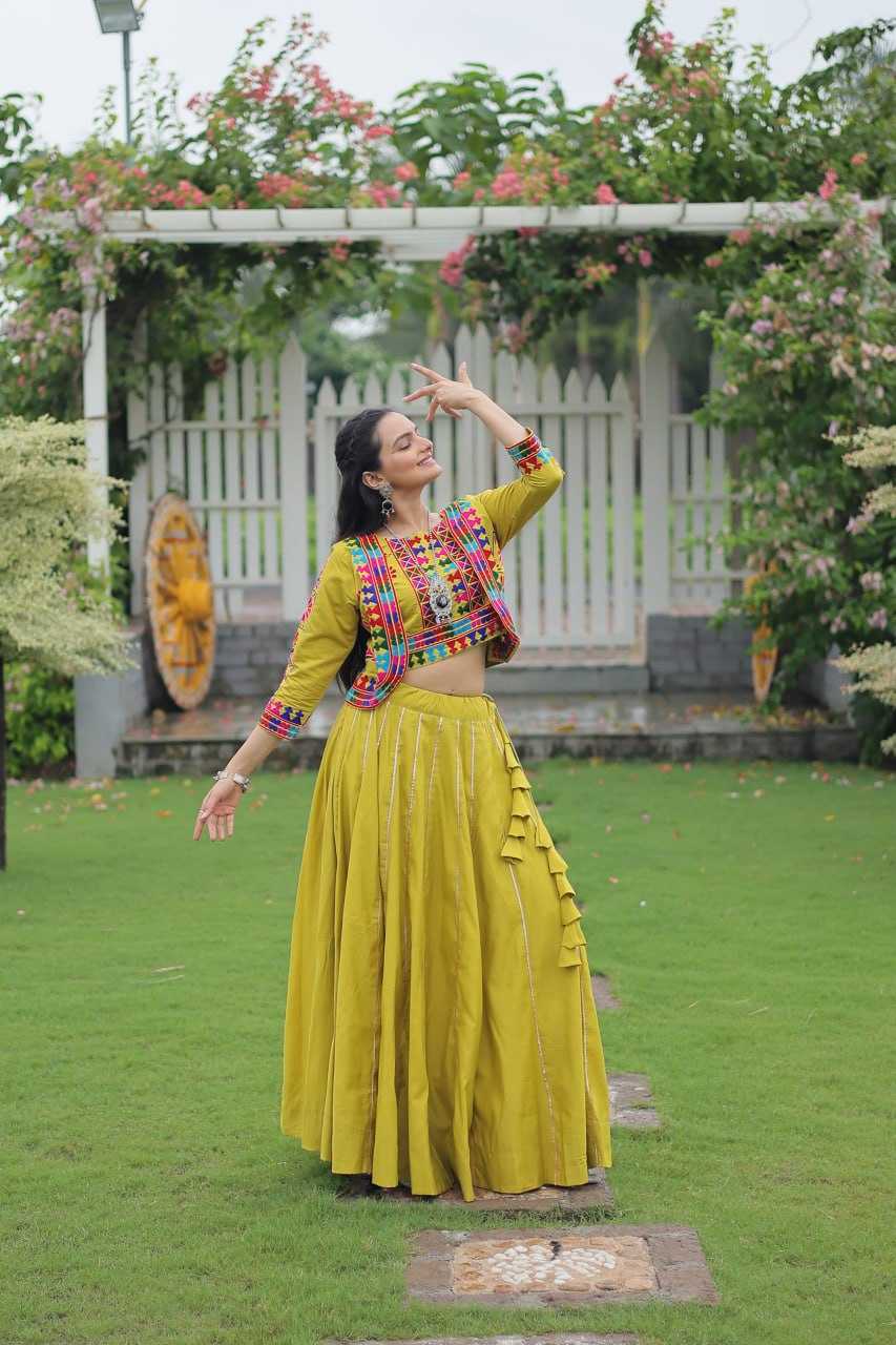 Ynf Heavy Roman Silk KESH491 7132 Lehengas Wedding Collections Festive Collections Wholesale Designer Lehenga Choli Gota Patti Lehenga Crop Top lehenga Manufacturer