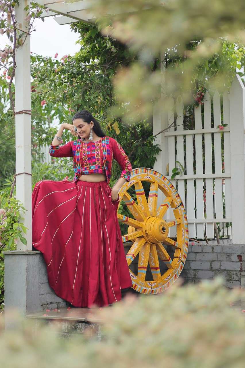 Ynf Heavy Roman Silk KESH491 7132 Lehengas Wedding Collections Festive Collections Wholesale Designer Lehenga Choli Gota Patti Lehenga Crop Top lehenga Manufacturer
