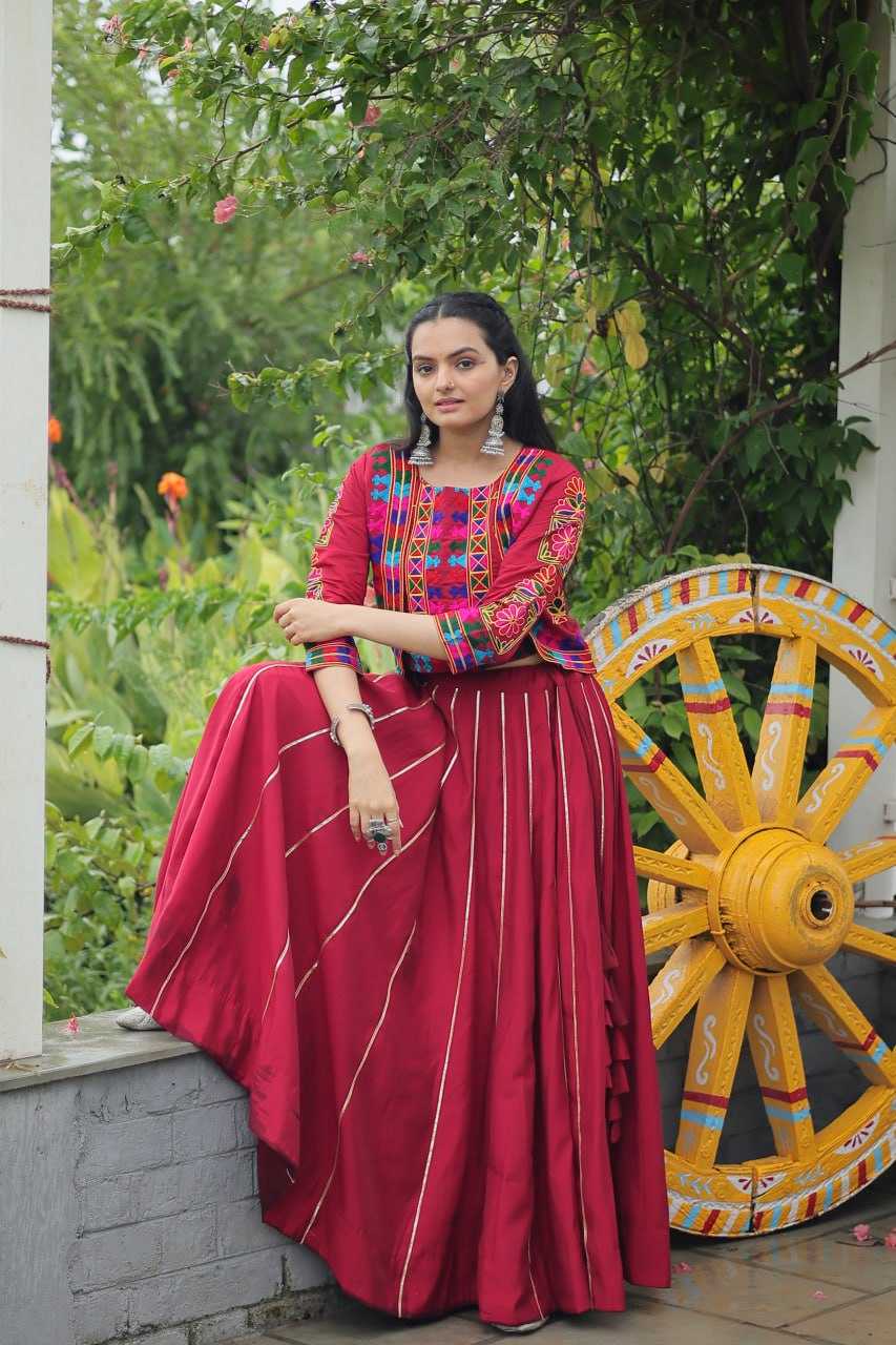 Ynf Heavy Roman Silk KESH491 7132 Lehengas Wedding Collections Festive Collections Wholesale Designer Lehenga Choli Gota Patti Lehenga Crop Top lehenga Manufacturer
