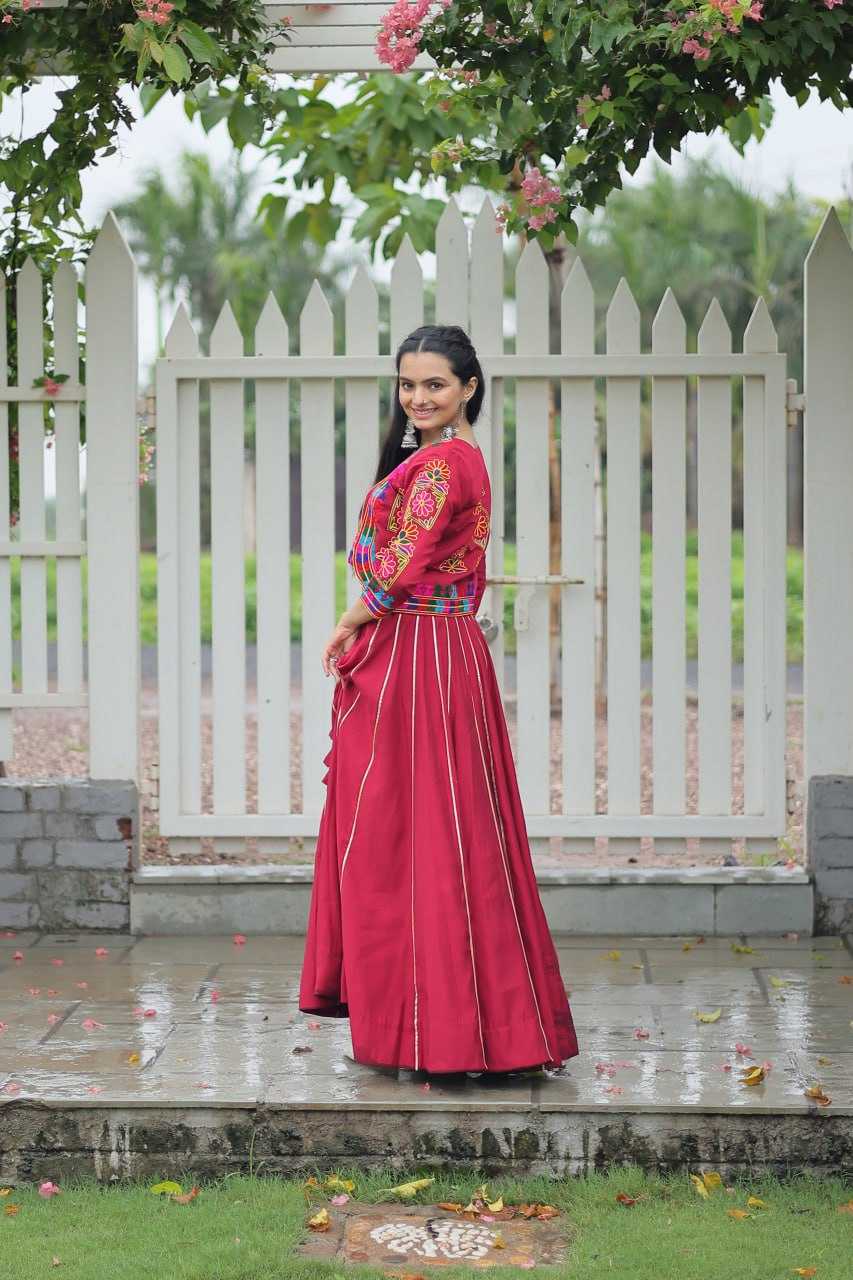 Ynf Heavy Roman Silk KESH491 7132 Lehengas Wedding Collections Festive Collections Wholesale Designer Lehenga Choli Gota Patti Lehenga Crop Top lehenga Manufacturer