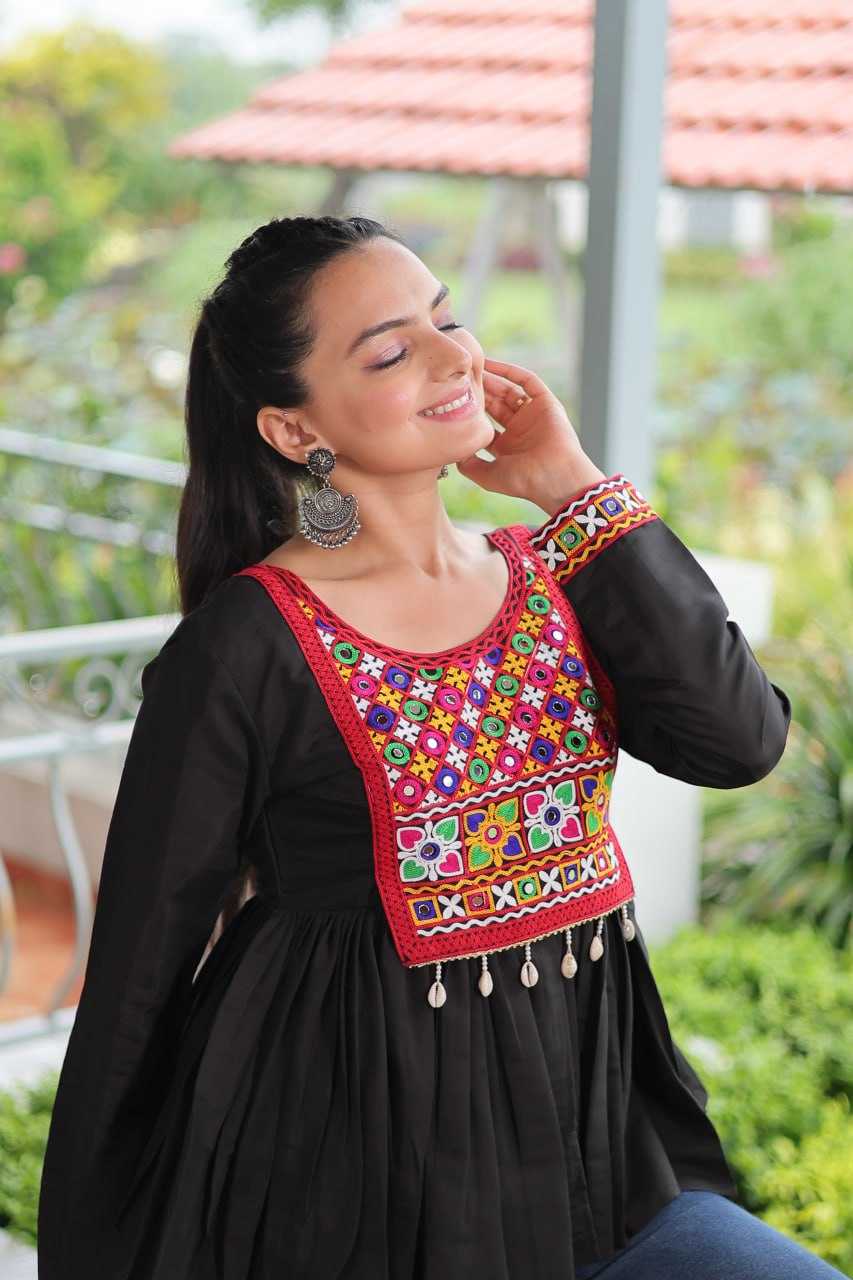 Ynf Heavy Roman Silk KESH491 9254 Kurti Wholesale Short Kurtis Fancy Kurti Embroidered Kurtis Manufacturer