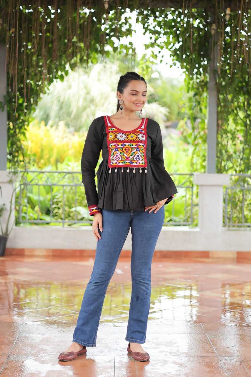 Ynf Heavy Roman Silk KESH491 9254 Kurti Wholesale Short Kurtis Fancy Kurti Embroidered Kurtis Manufacturer