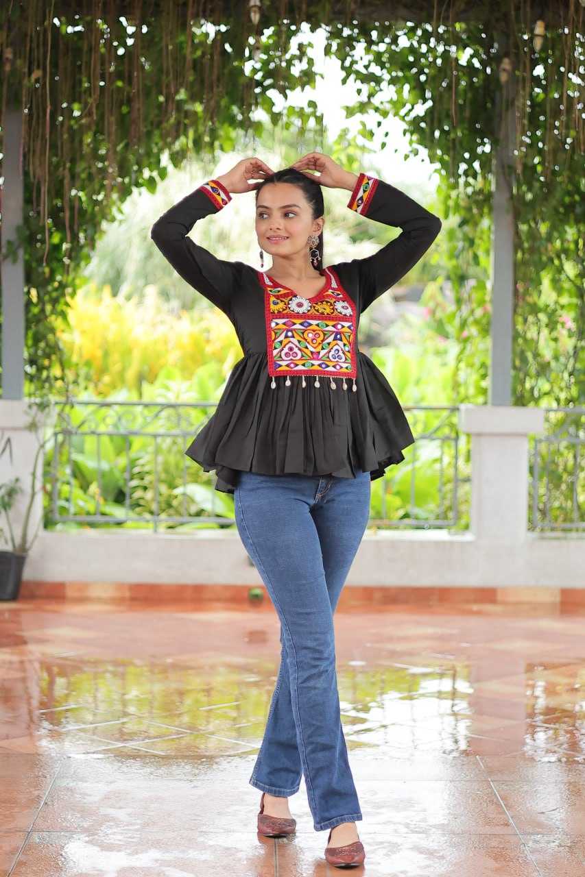 Ynf Heavy Roman Silk KESH491 9254 Kurti Wholesale Short Kurtis Fancy Kurti Embroidered Kurtis Manufacturer
