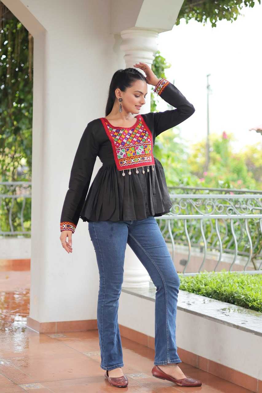 Ynf Heavy Roman Silk KESH491 9254 Kurti Wholesale Short Kurtis Fancy Kurti Embroidered Kurtis Manufacturer