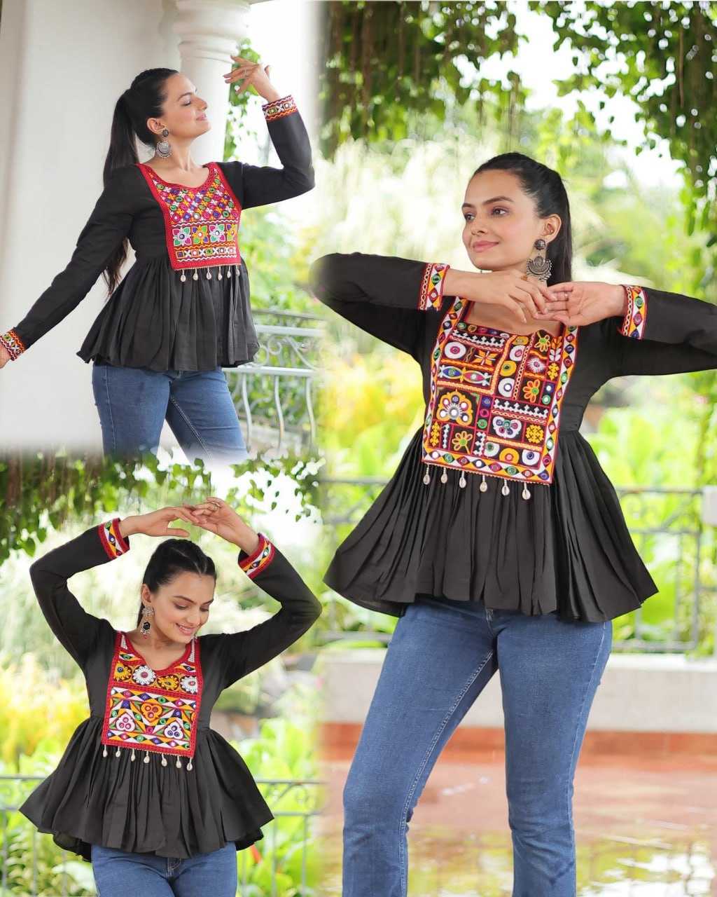 Ynf Heavy Roman Silk KESH491 9254 Kurti Wholesale Short Kurtis Fancy Kurti Embroidered Kurtis Manufacturer