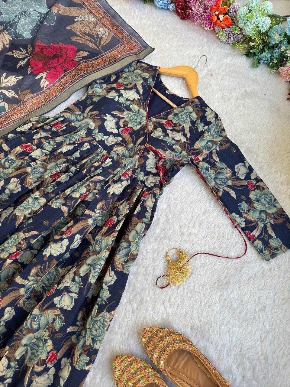 Ynf Heavy Roman Silk KESH513 443 Gowns Wholesale Fancy Gowns Party Wear Gowns Designer Gowns Manufacturer