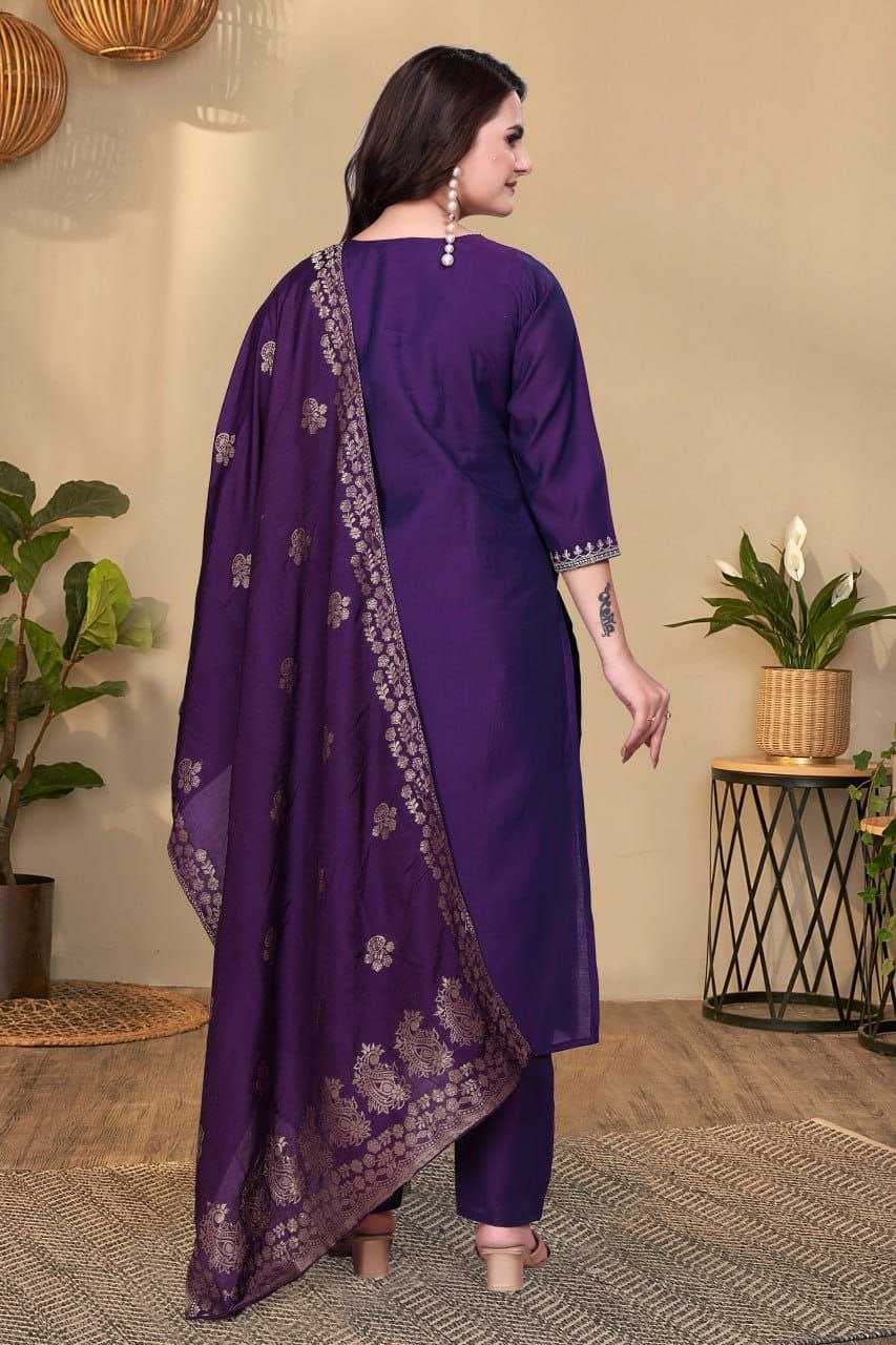 Ynf Heavy Roman Silk KESH517 H10 Kurti Wholesale Kurti Bottom With Dupatta Embroidered Kurtis Round Neck Kurtis Manufacturer