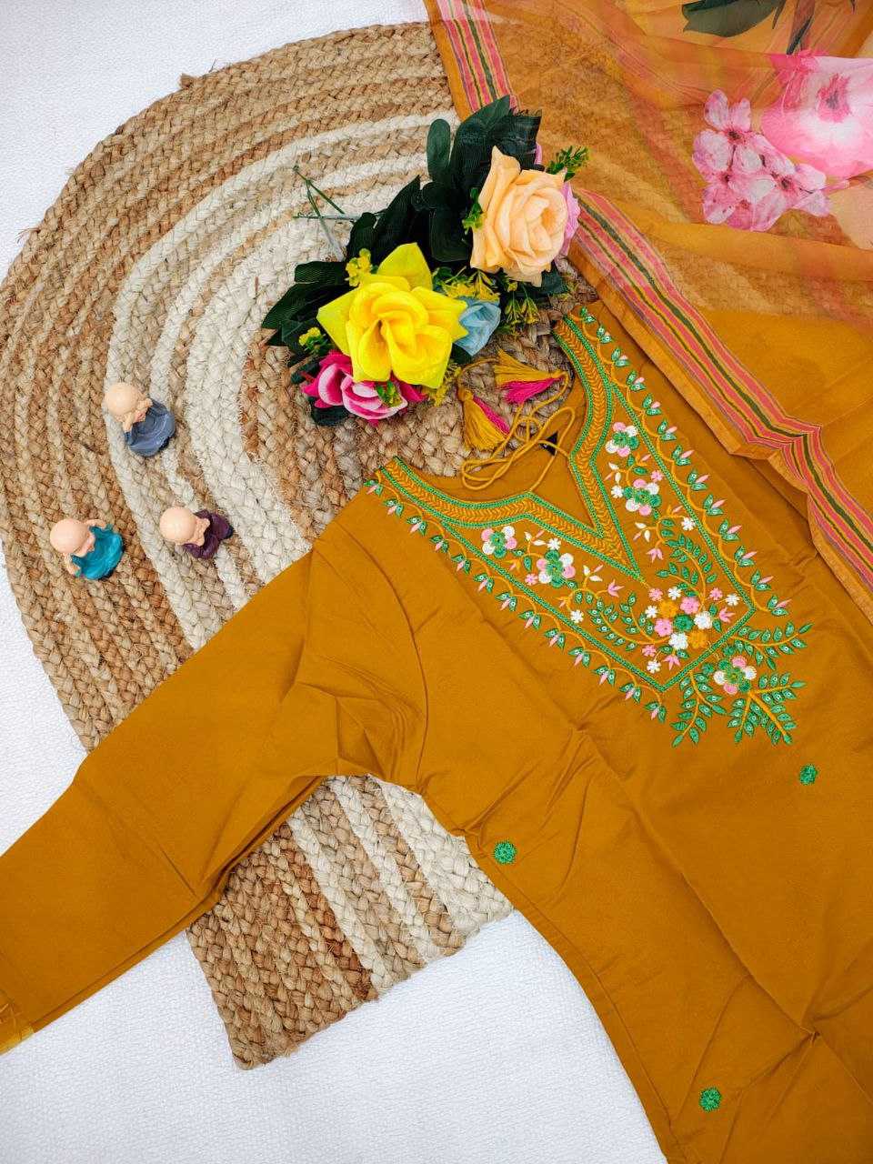 Ynf Heavy Roman Silk KESH517 H2 Kurti Wholesale Casual Kurtis Festive Kurtis Embroidered Kurtis Manufacturer