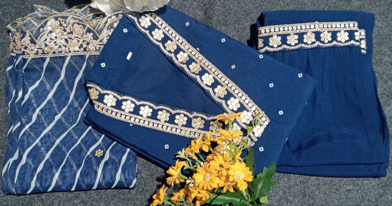 Ynf Heavy Roman Silk KESH552 59 Suits & Dresses Wholesale Ladies Suits Embroidery Suits Party wear suits Chanderi Suit Manufacturer