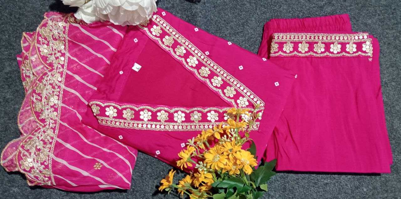 Ynf Heavy Roman Silk KESH552 59 Suits & Dresses Wholesale Ladies Suits Embroidery Suits Party wear suits Chanderi Suit Manufacturer